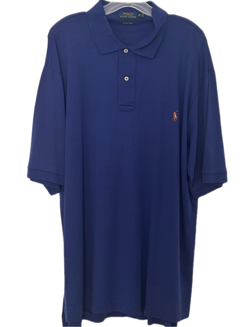 Polo by Ralph Lauren Pima Soft Touch Collection-Navy Short-Sleeve Polo